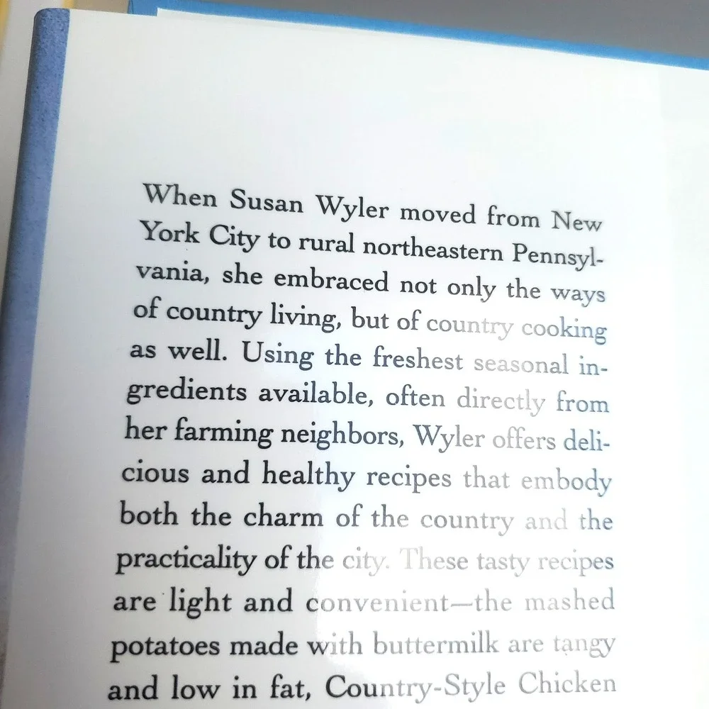 COOKING‎ FROM A COUNTRY FARMHOUSE Susan Wyler Barbara Remington NOS New Mint 1st